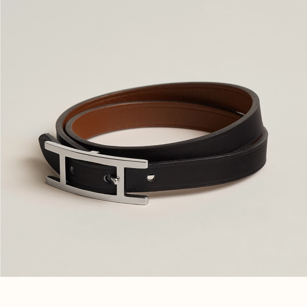 Unisex Hermes Behapi Double Tour bracelet